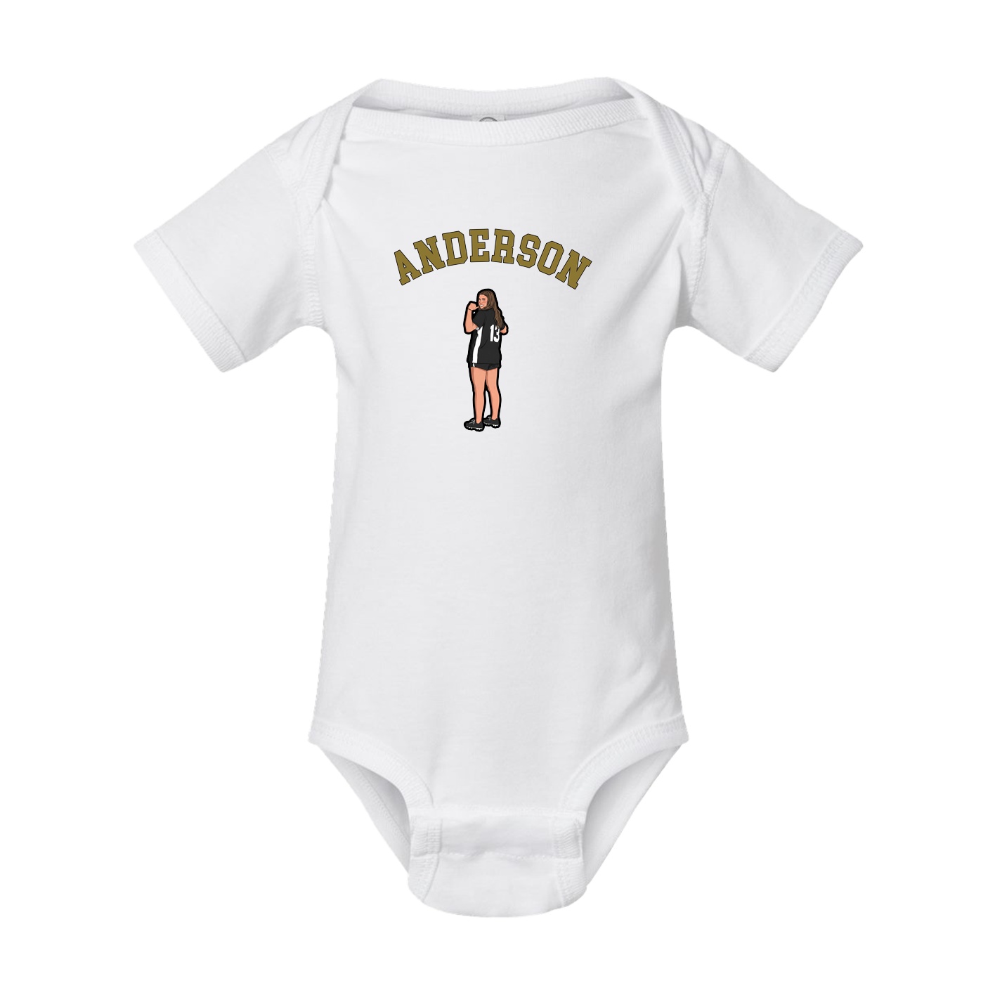 Baby Onesie — Shirsey Arch in White