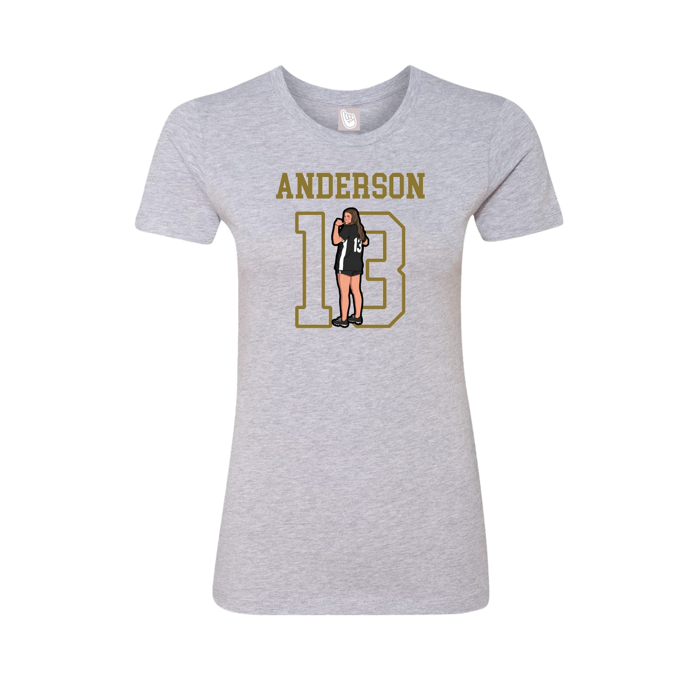 Fitted Women's Tee — Shirsey in Grey