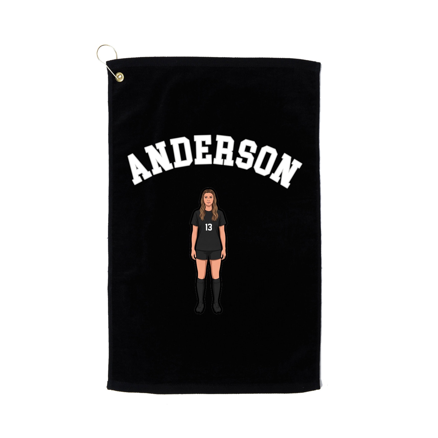 Golf Towel — Shirsey Arch in Black