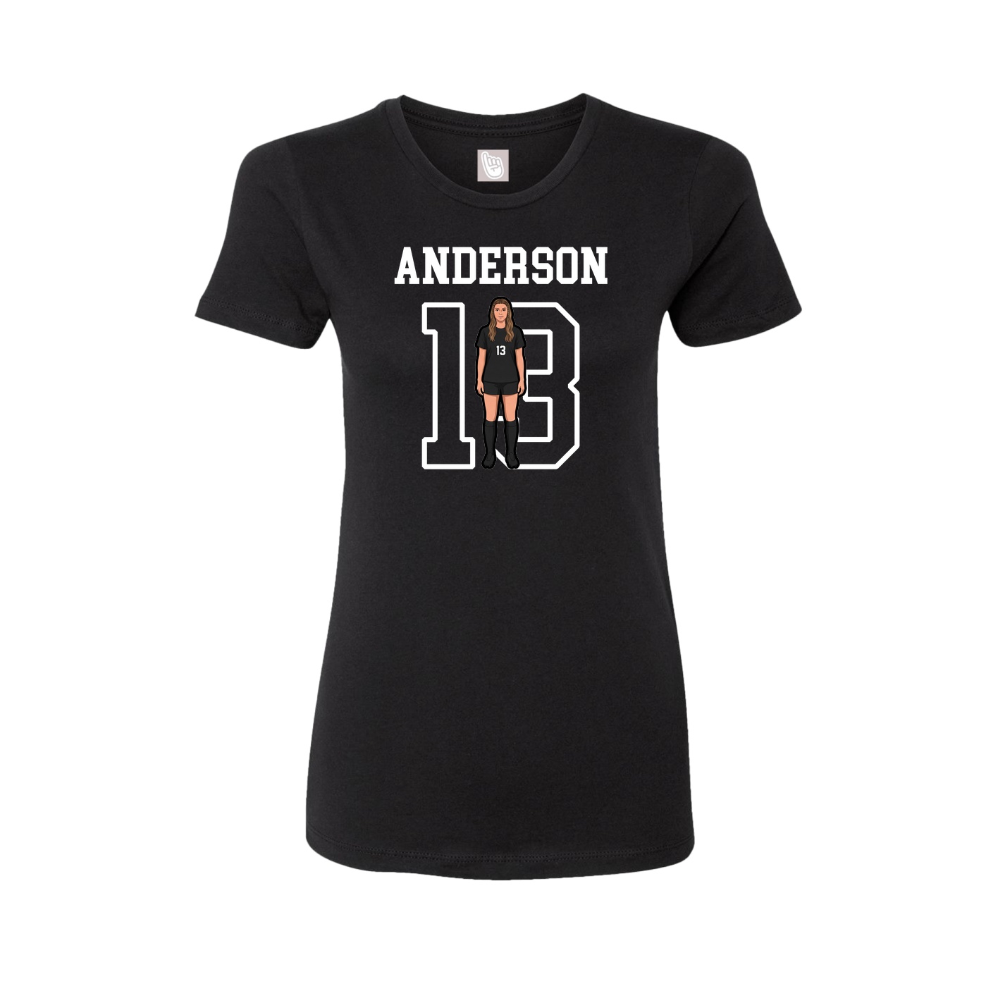 Fitted Women's Tee — Shirsey in Black