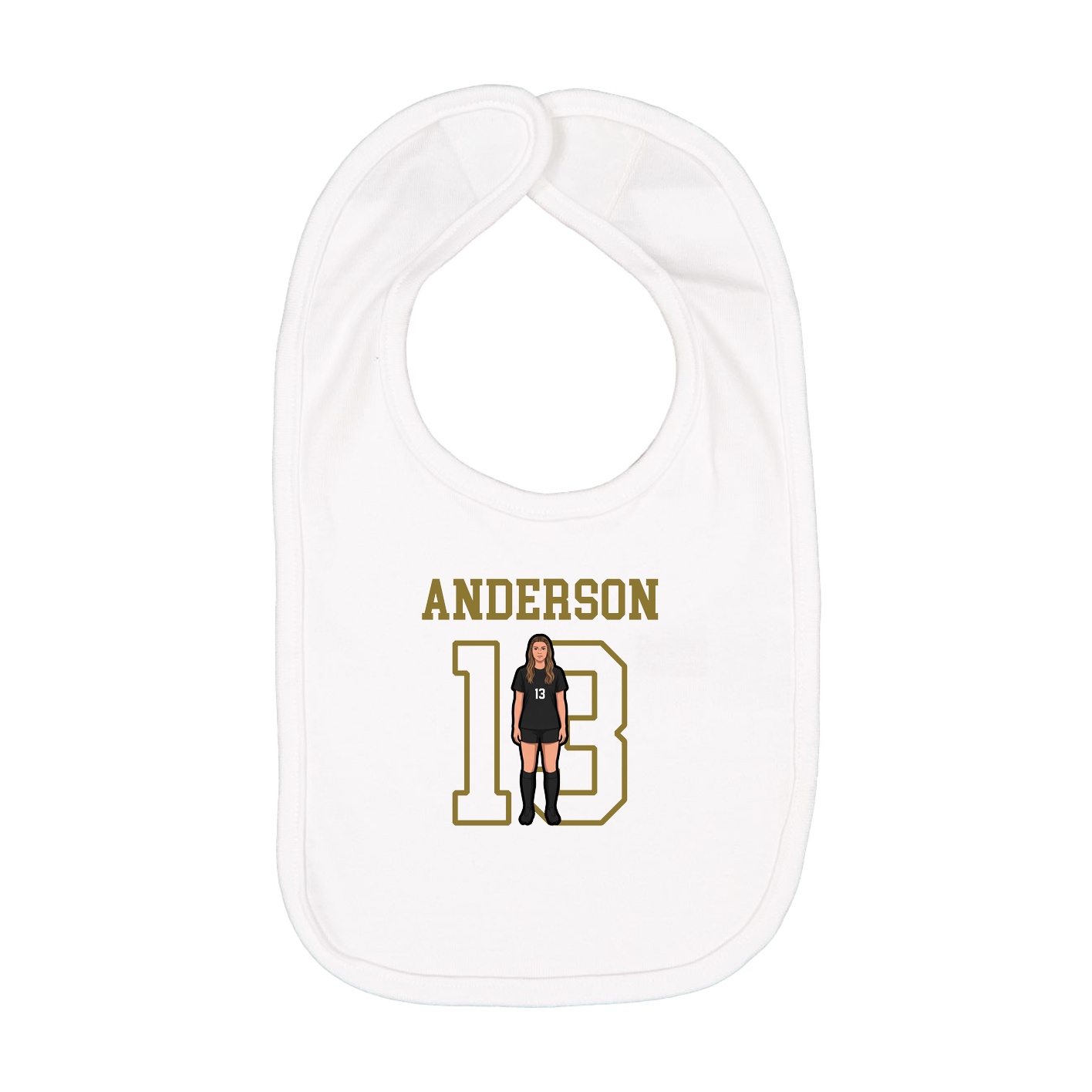Infant Bib — Shirsey in White