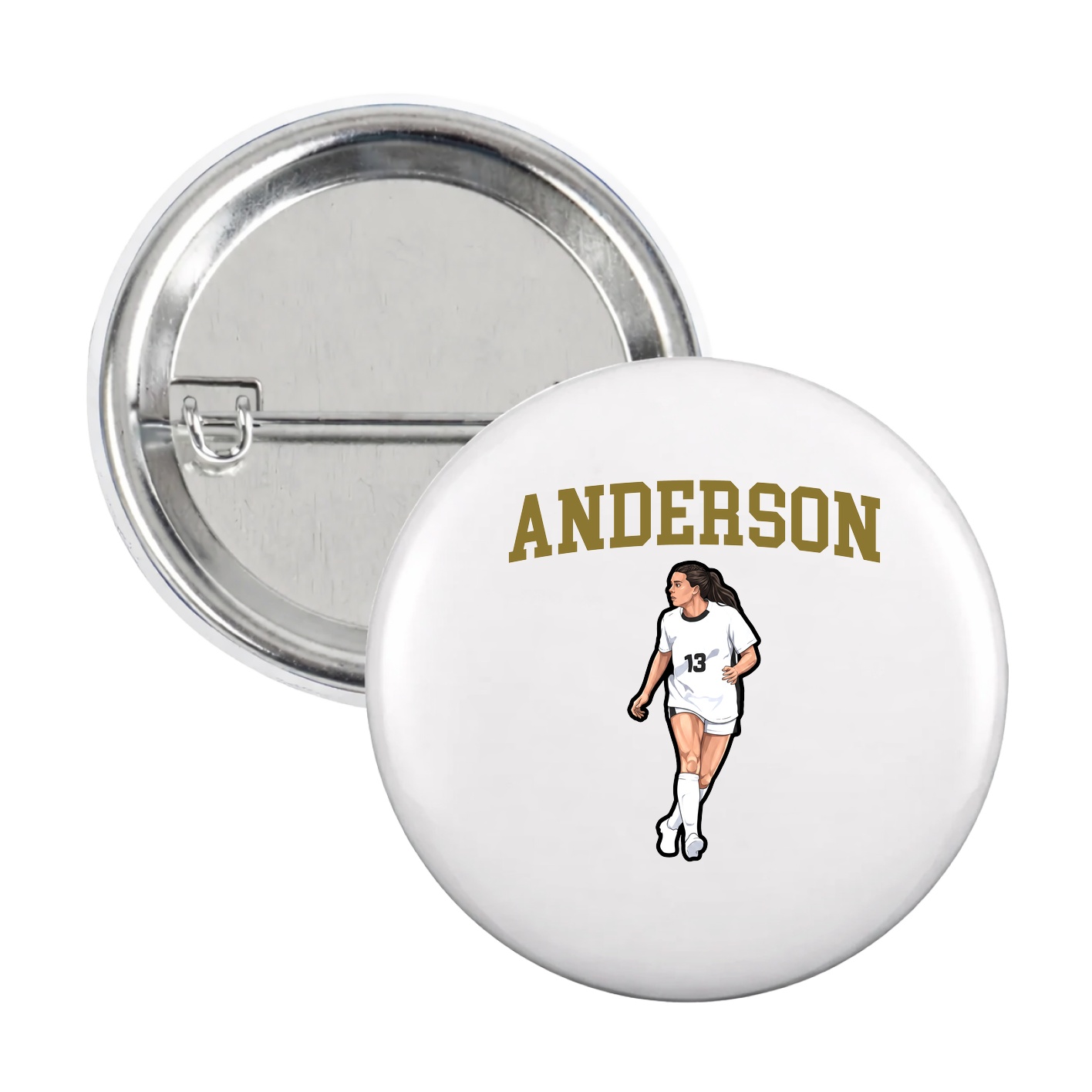 Game Day Button — Shirsey in White