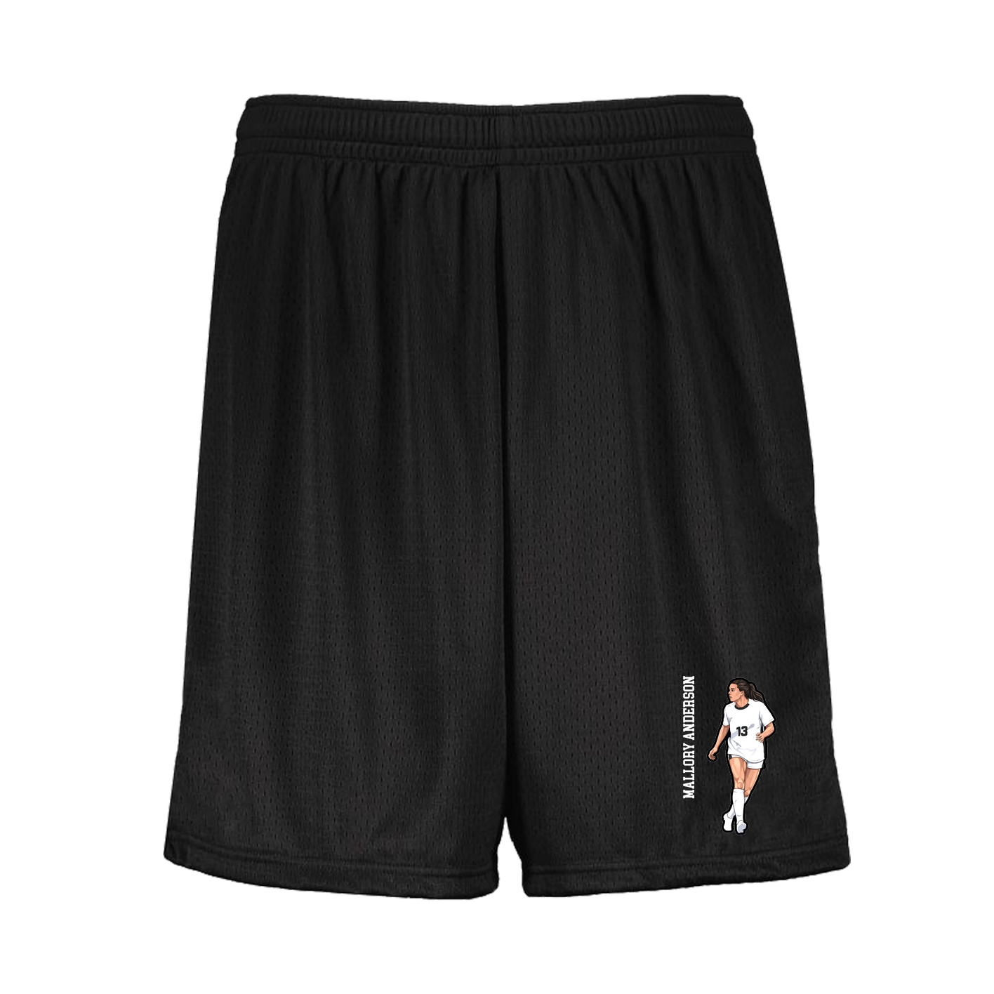 Shorts — Name Vertical in Black