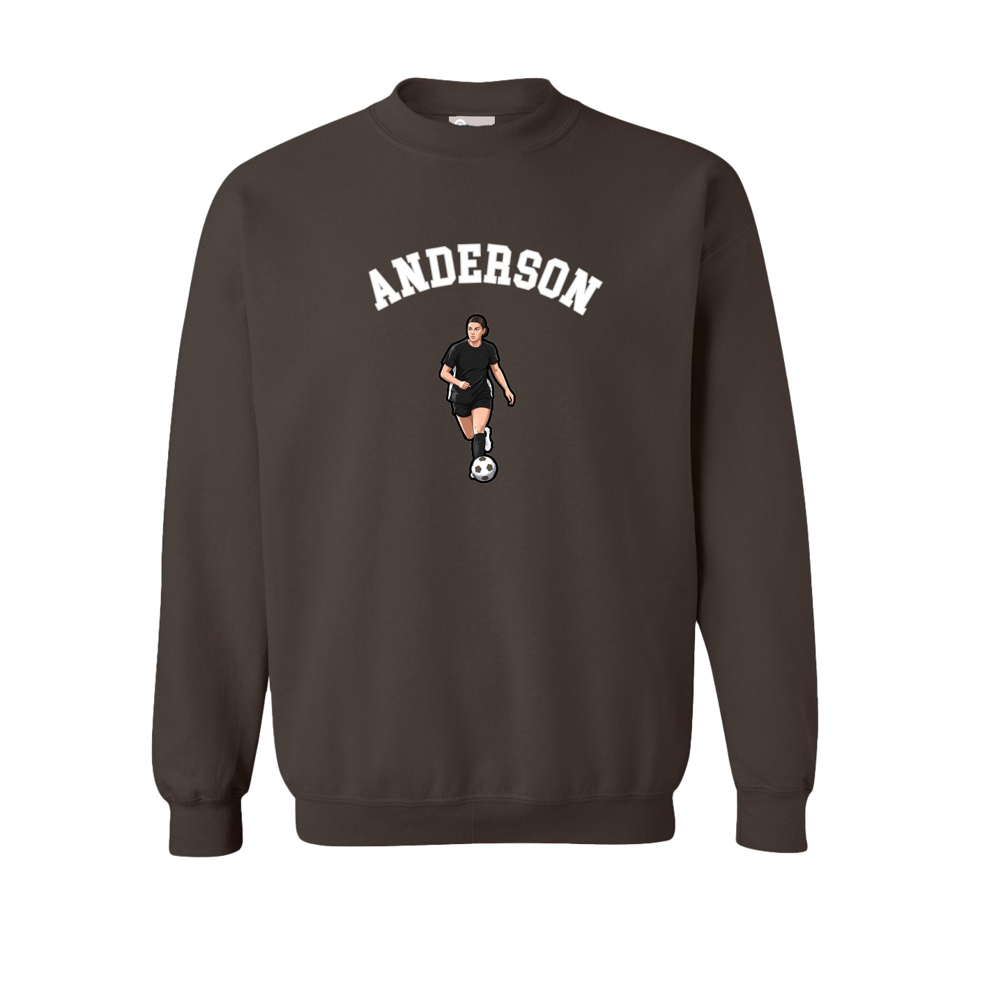 Fleece Crew — Shirsey Arch in Brown