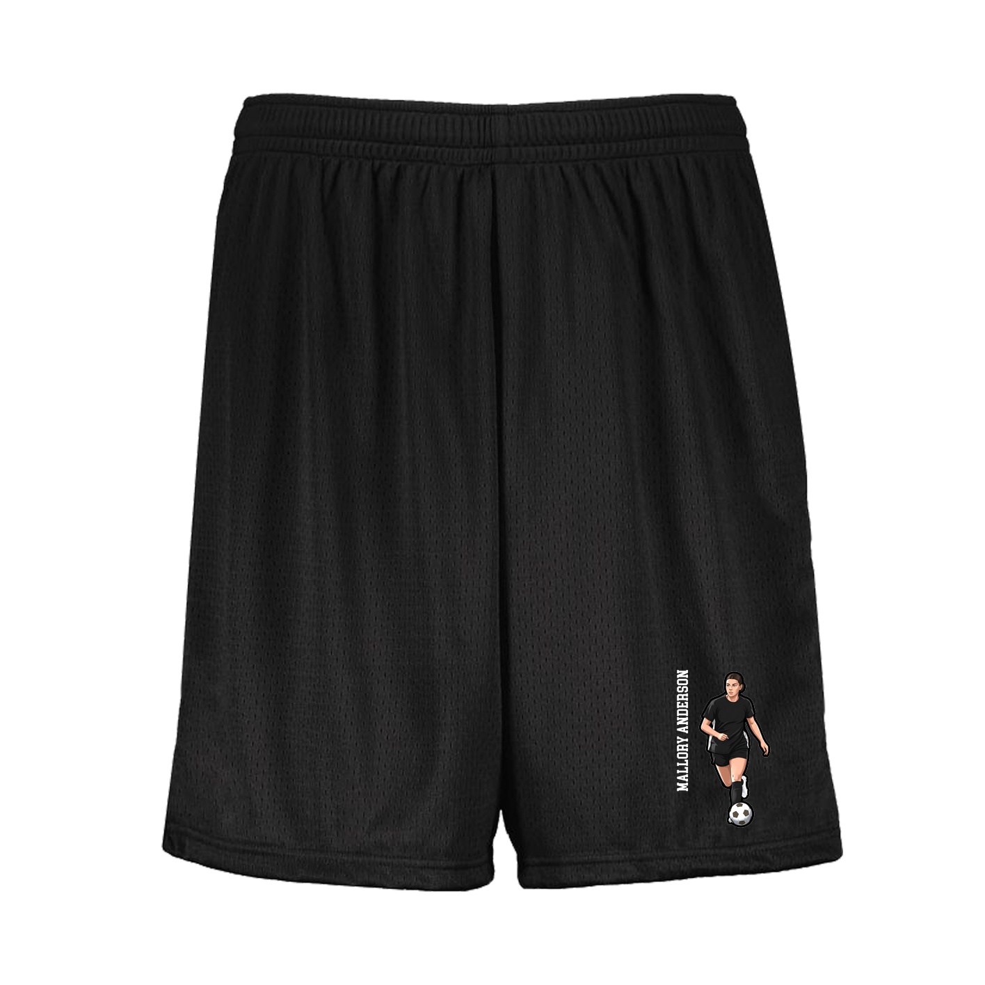Shorts — Name Vertical in Black