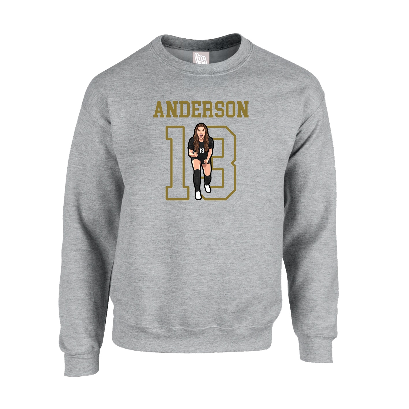 Fleece Crew — Shirsey in Grey