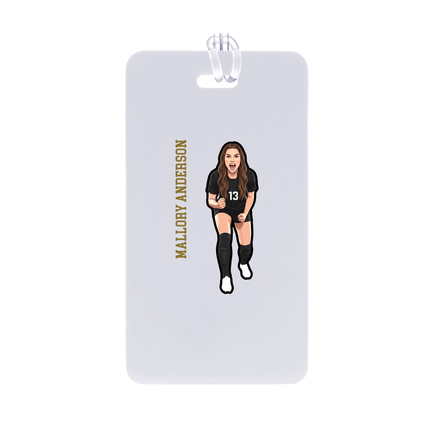 Bag Tag — Name Vertical in Classic