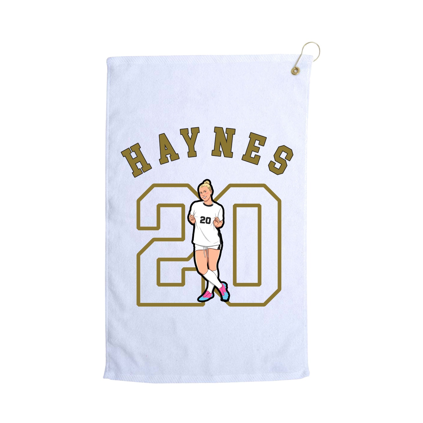 Golf Towel — Shirsey Arch in White