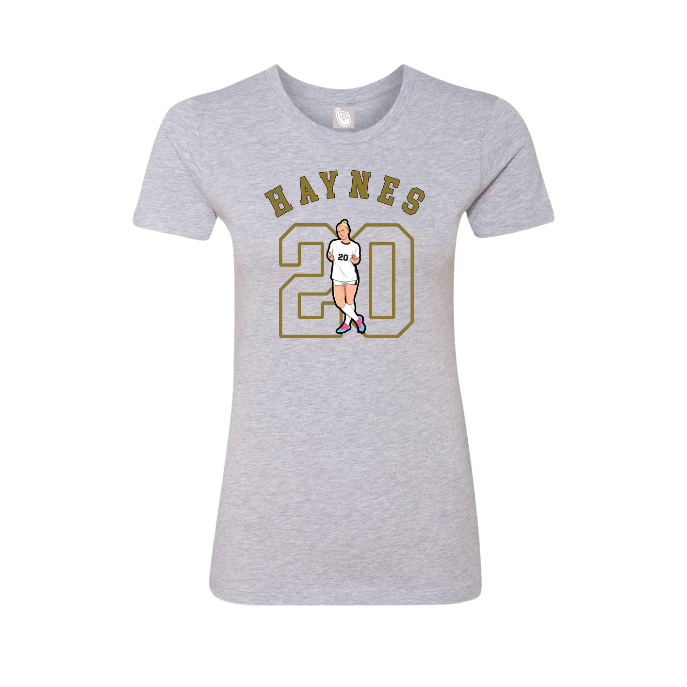 Fitted Women's Tee — Shirsey Arch in Grey