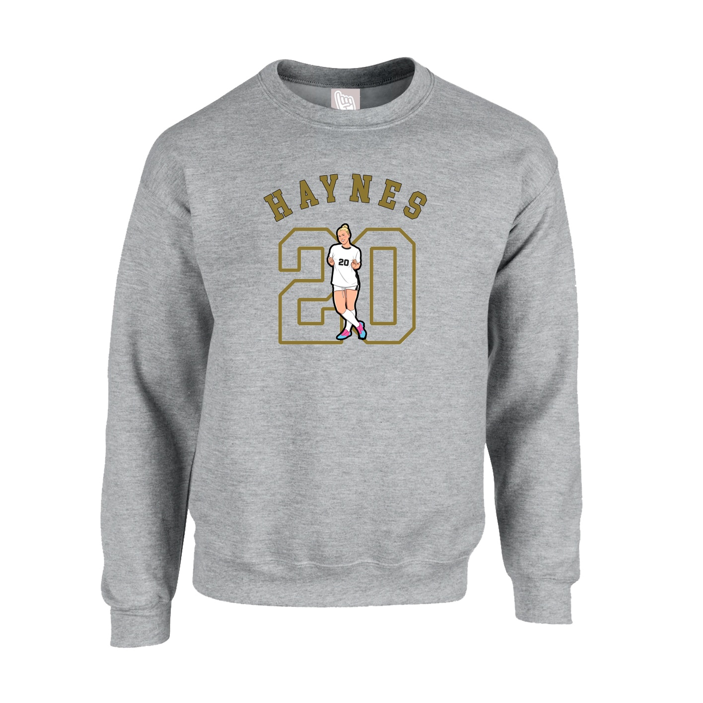 Fleece Crew — Shirsey Arch in Grey