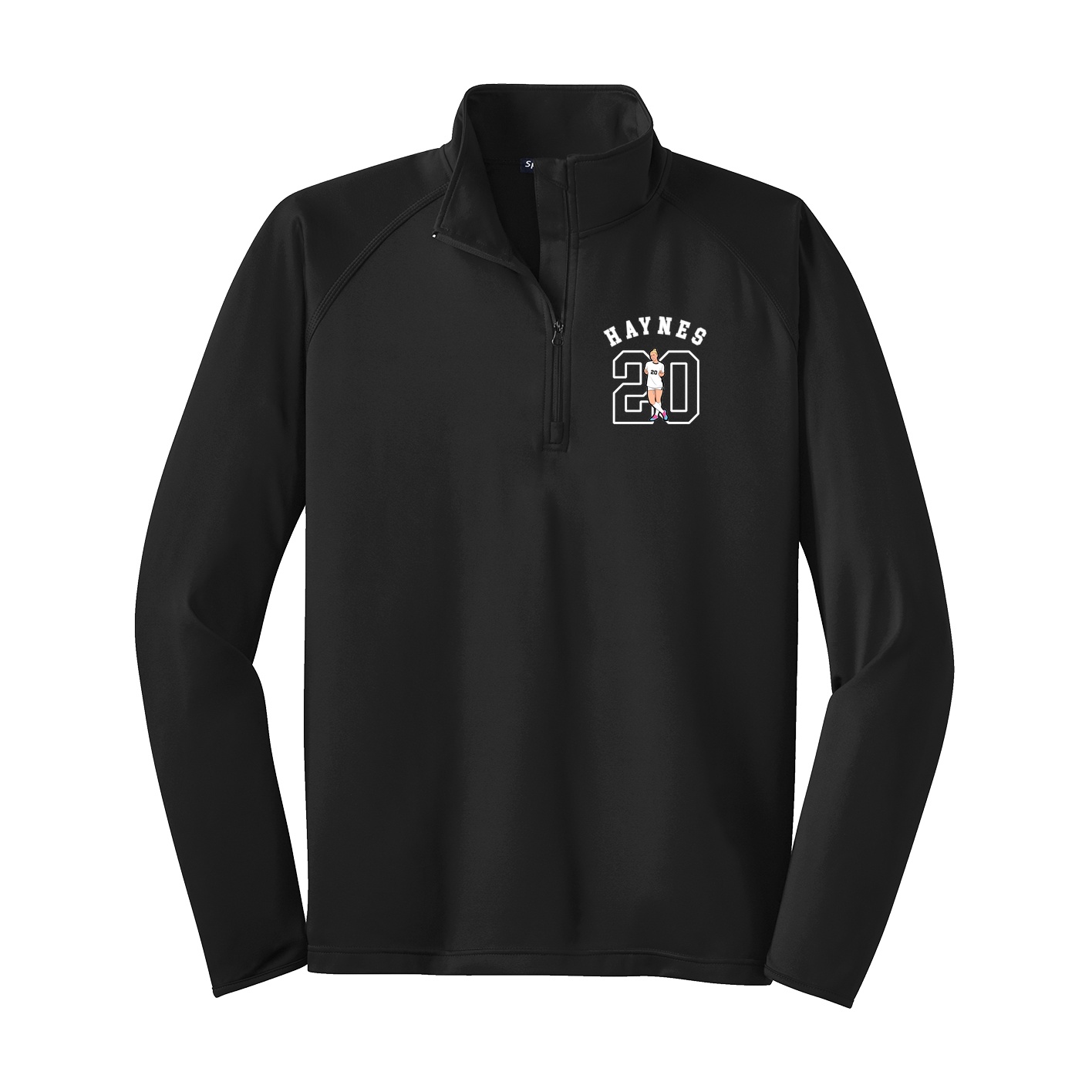 Q-Zip Pullover — Shirsey Arch in Black