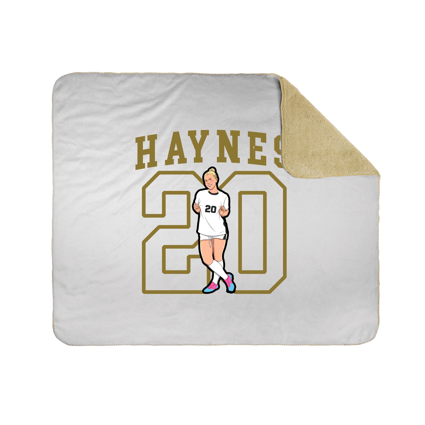 Throw Blanket — Shirsey in White