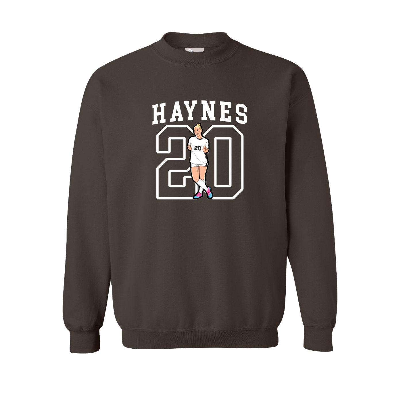 Fleece Crew — Shirsey in Brown