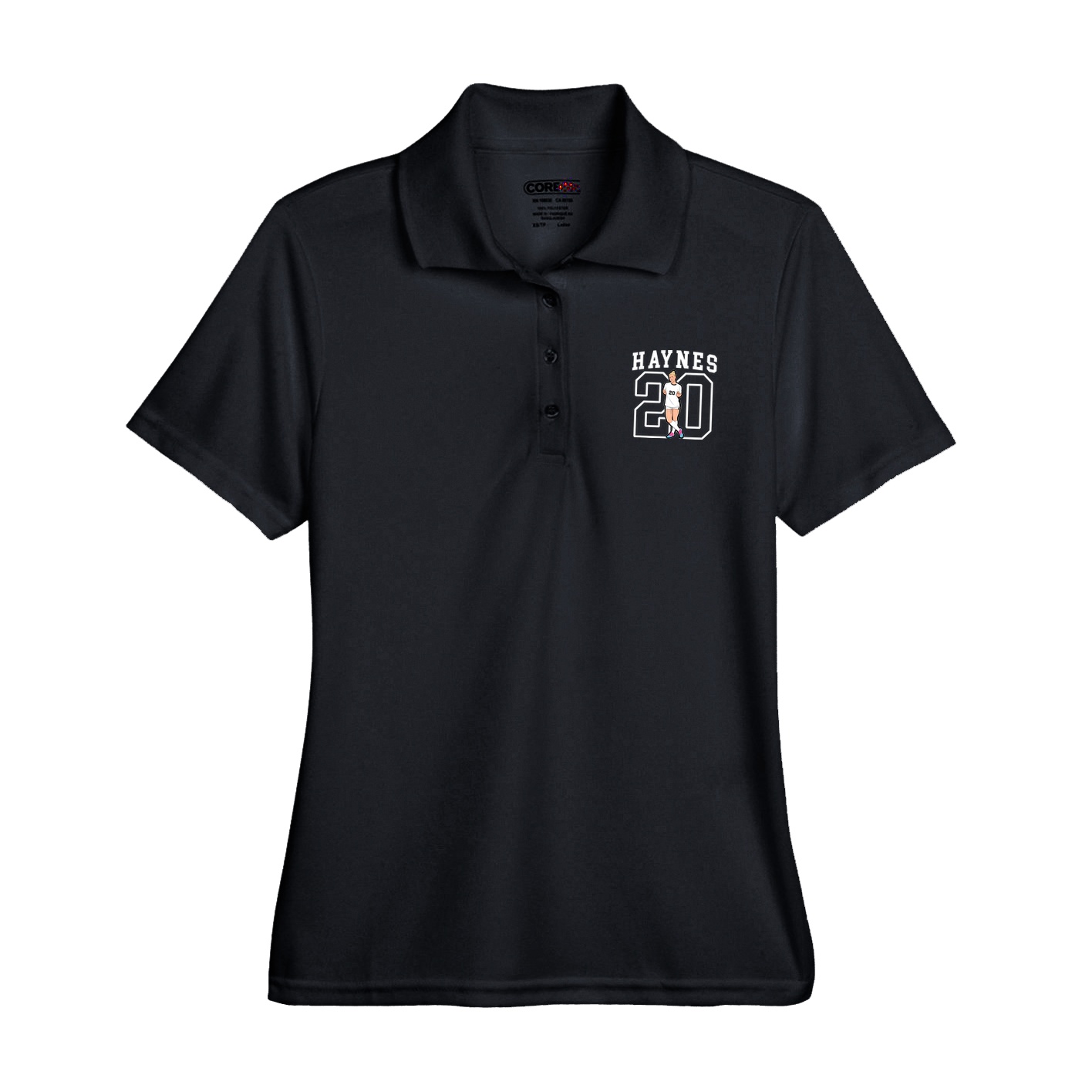 Womens Performance Polo — Shirsey in Black