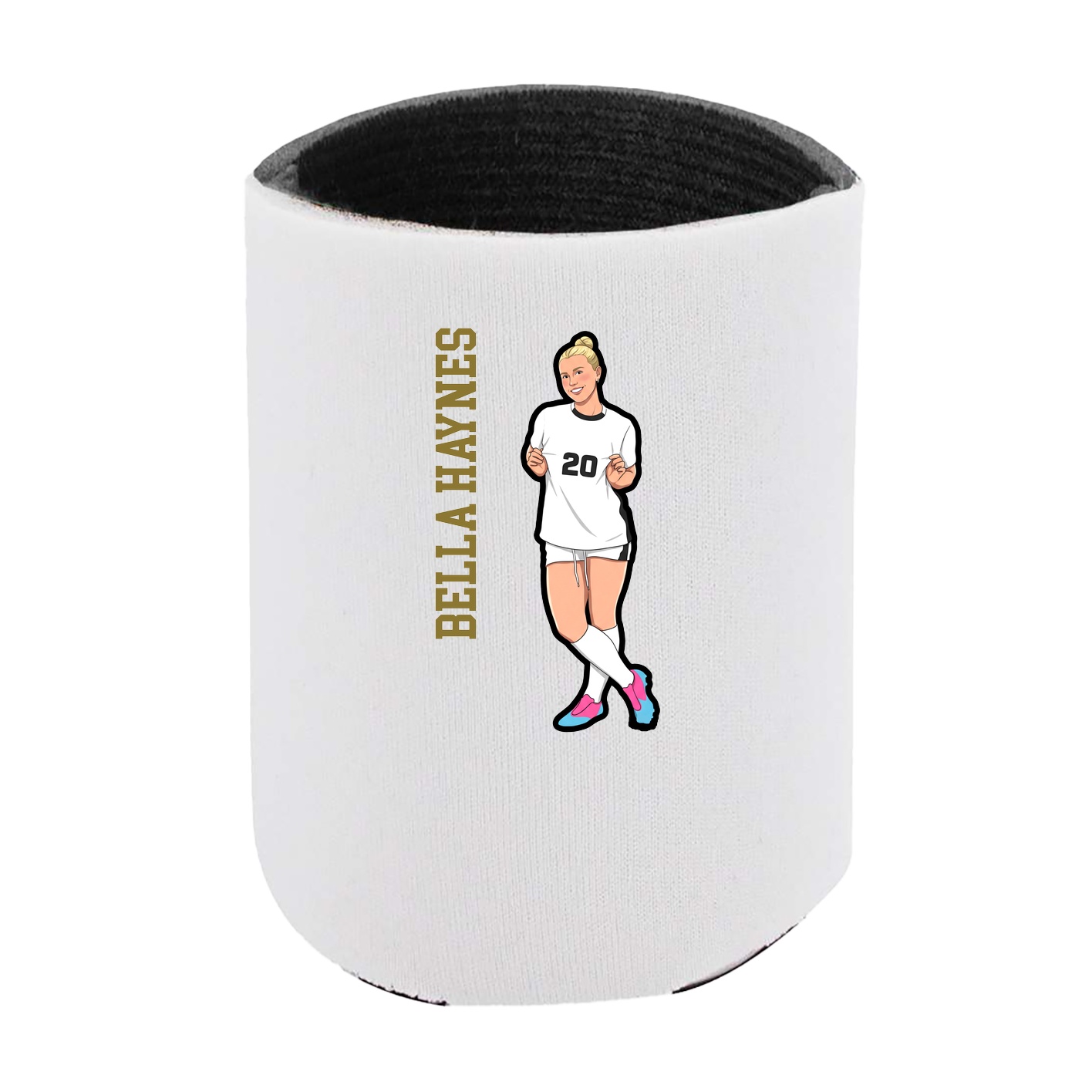 Can Holder — Name Vertical in White