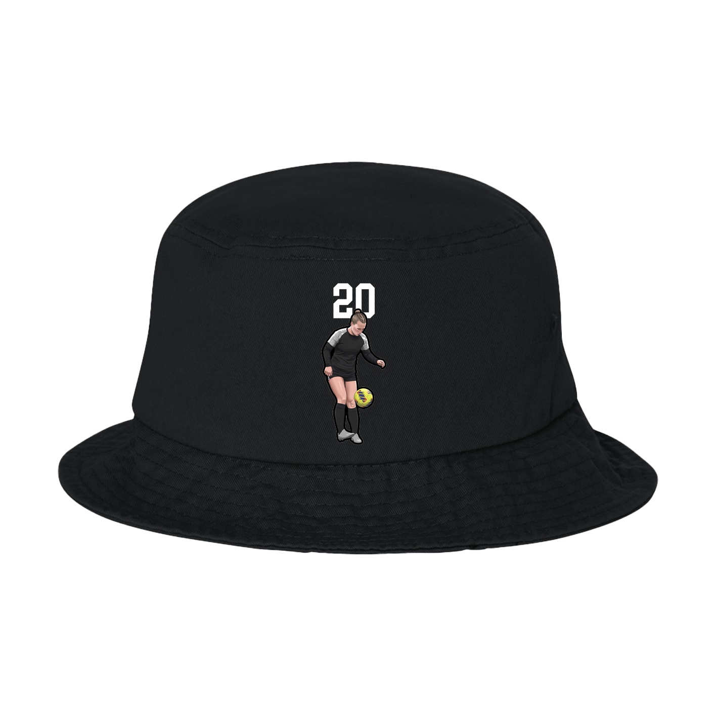 Bucket Cap — Number Top in Black