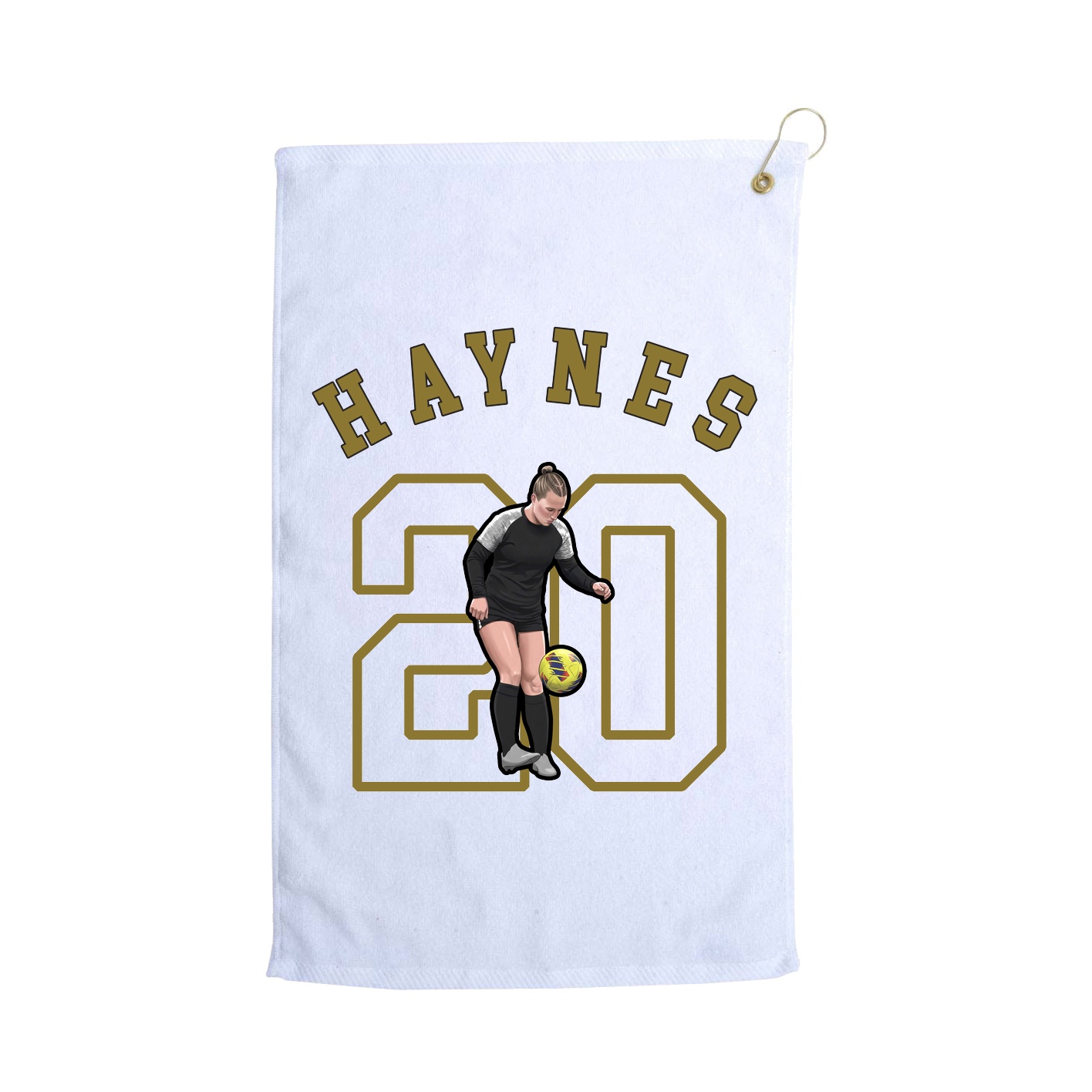 Golf Towel — Shirsey Arch in White