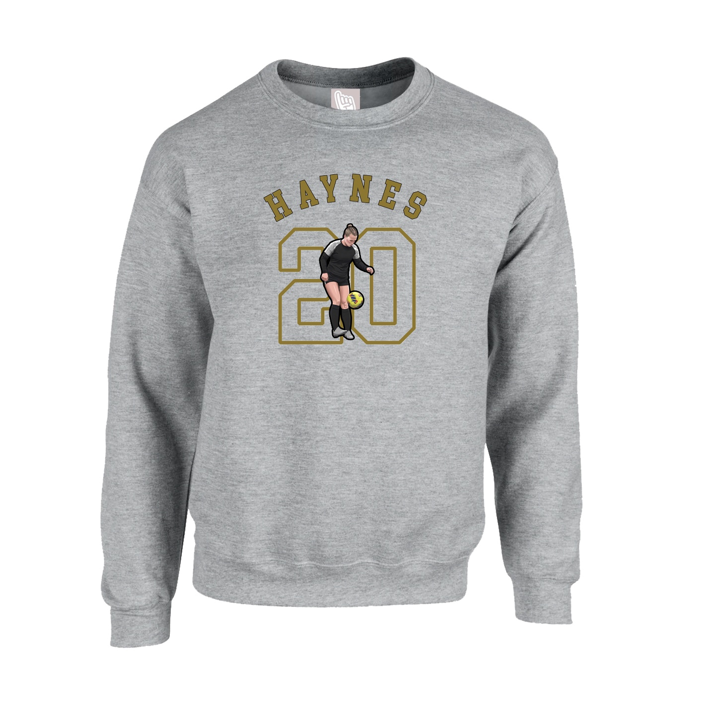 Fleece Crew — Shirsey Arch in Grey