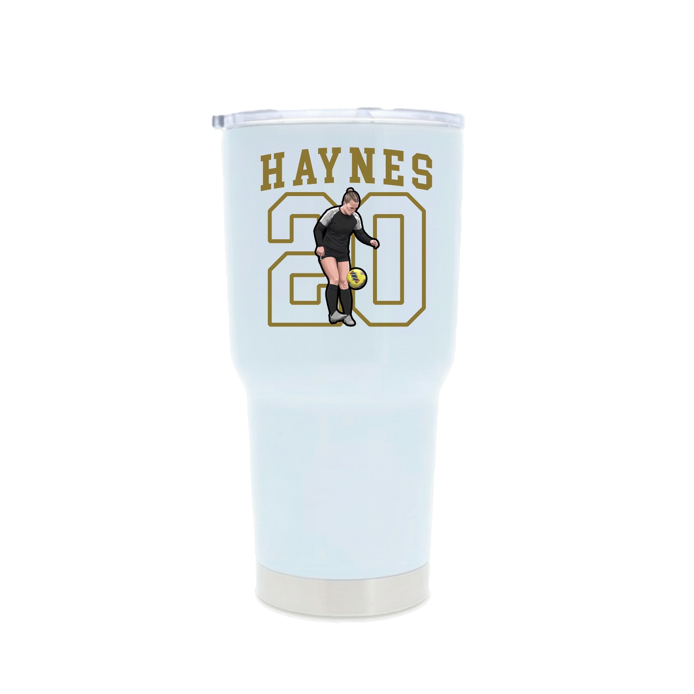 30oz Stainless Steel Tumbler — Shirsey in White