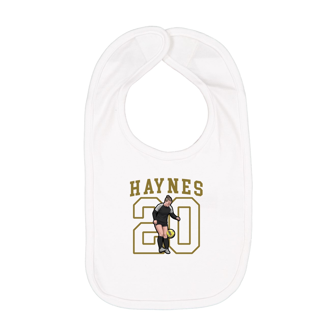 Infant Bib — Shirsey in White