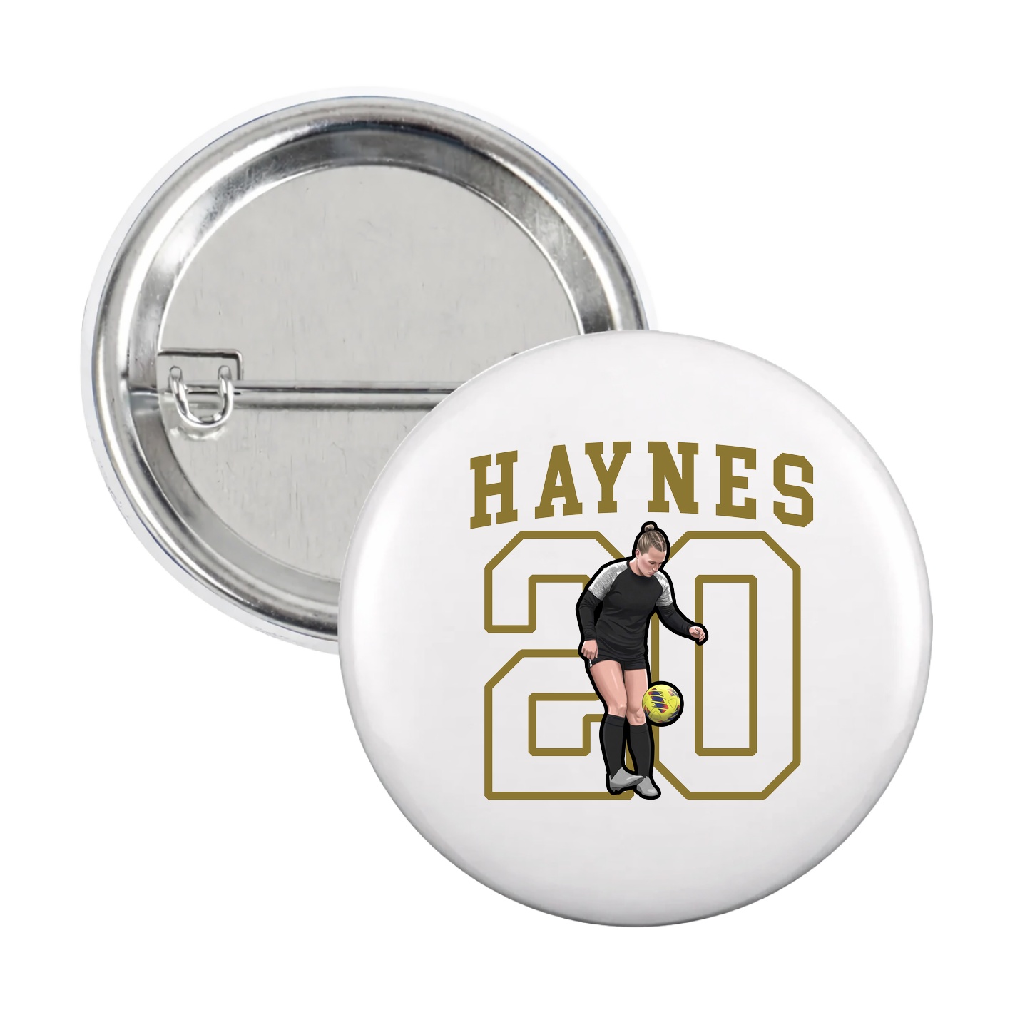 Game Day Button — Shirsey in White