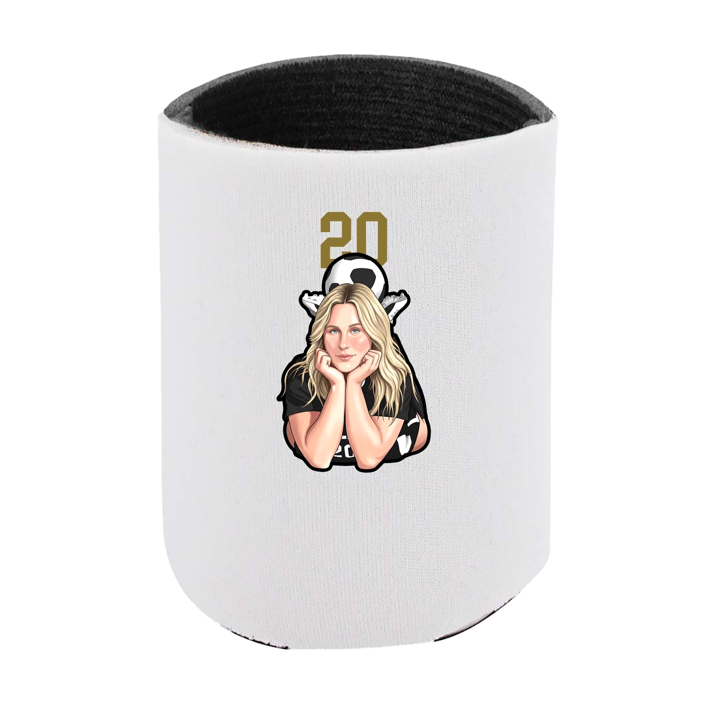 Can Holder — Number Top in White