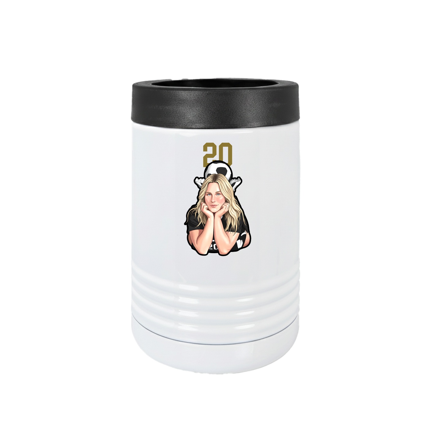 Beverage Holder — Number Top in White