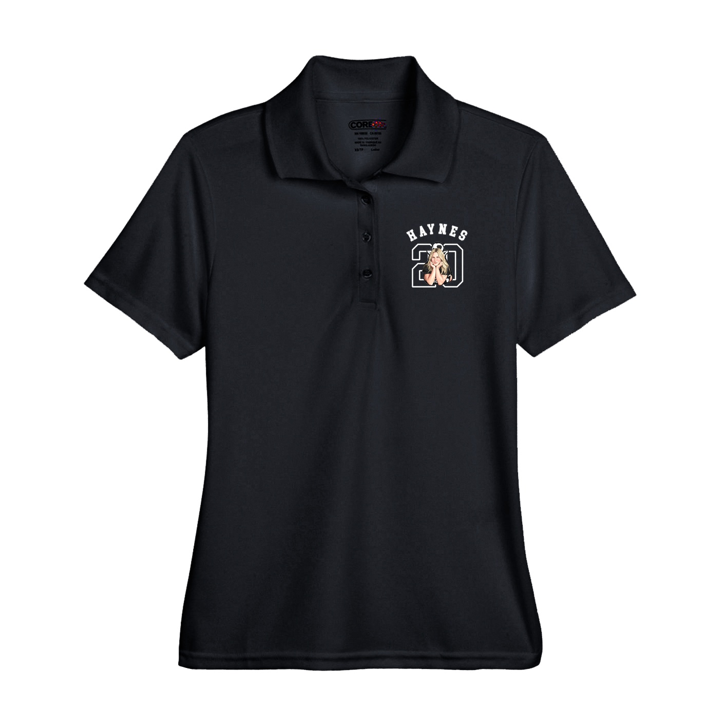 Performance Polo — Shirsey Arch in Black