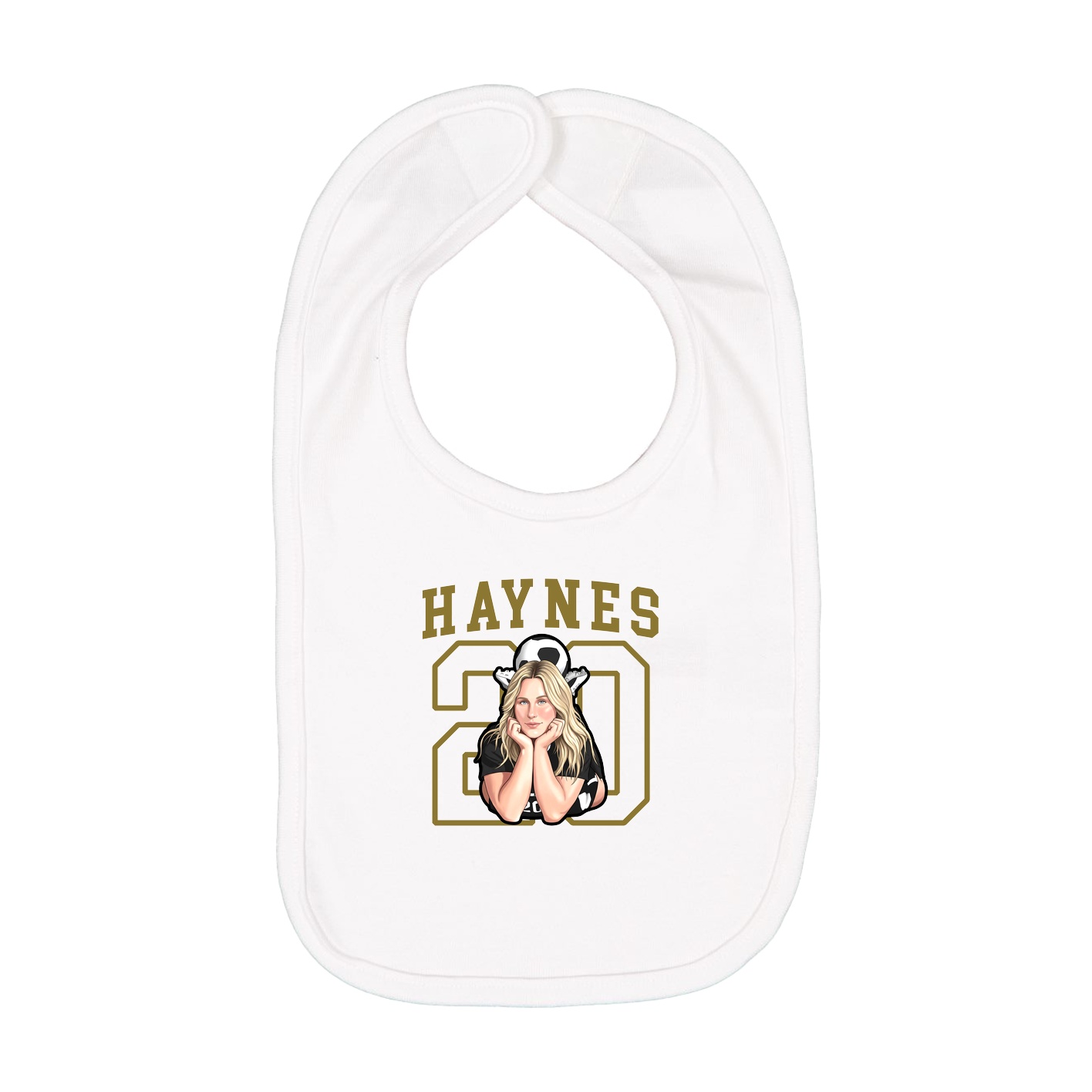 Infant Bib — Shirsey in White
