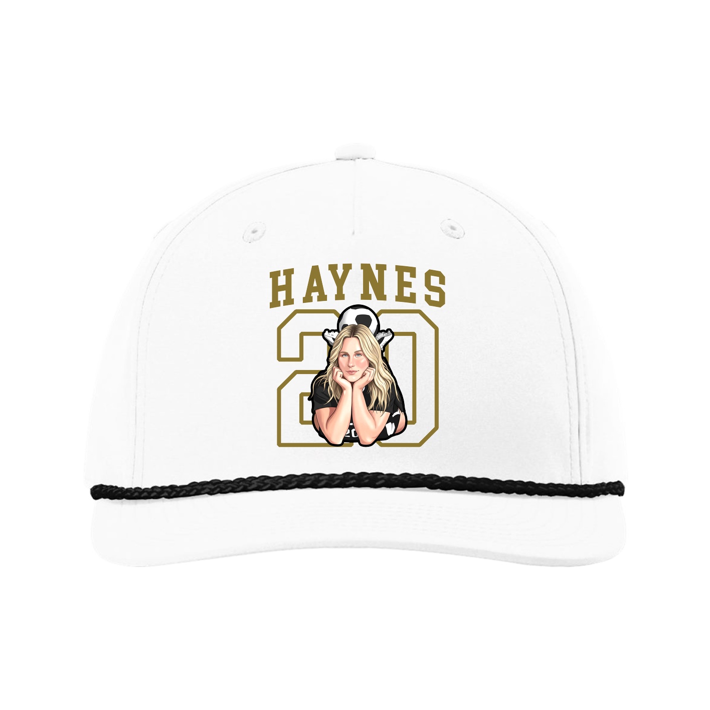 Five-Panel Classic Rope Cap — Shirsey in White