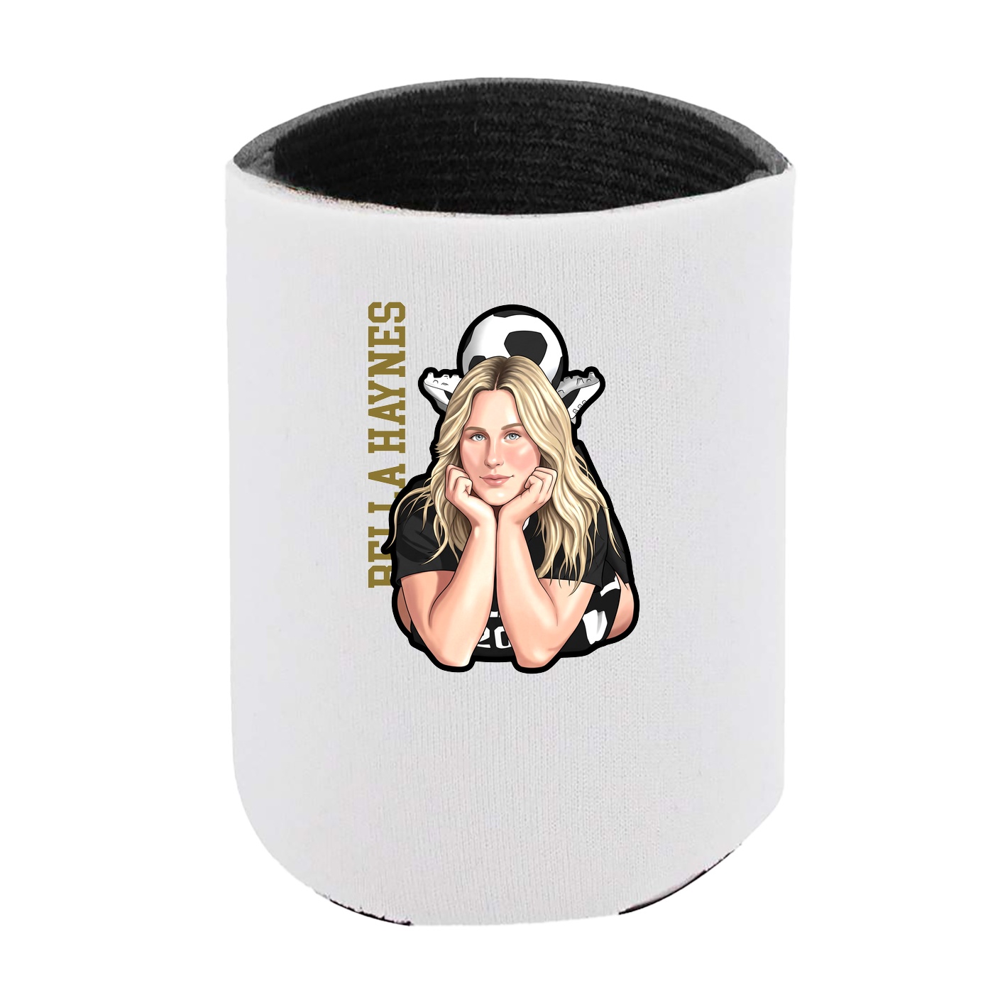 Can Holder — Name Vertical in White