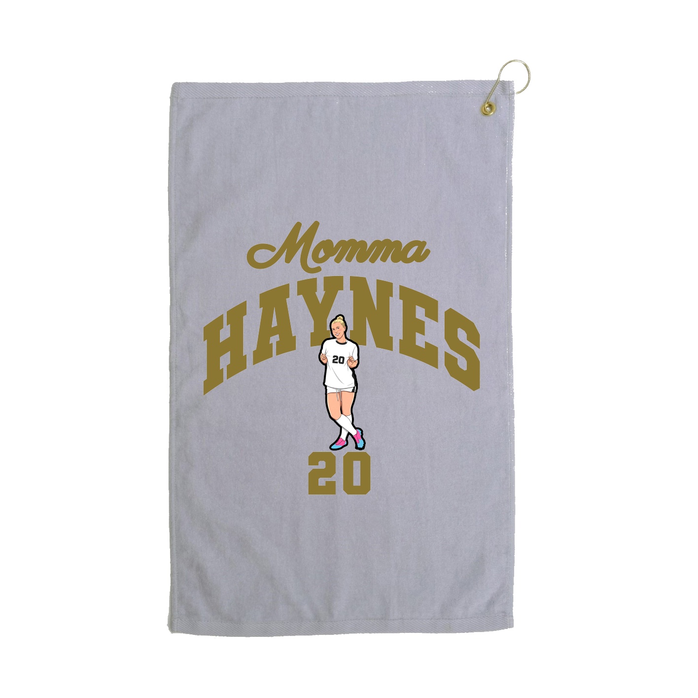 Golf Towel — Mothers Day Arch in Grey