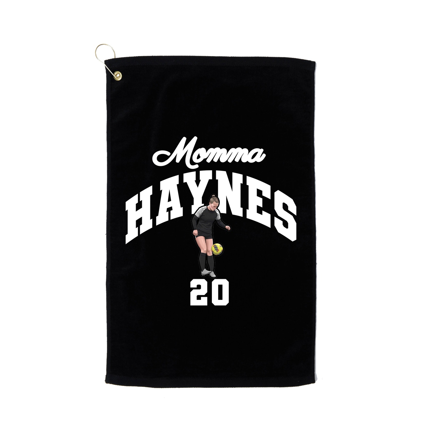 Golf Towel — Mothers Day Arch in Black