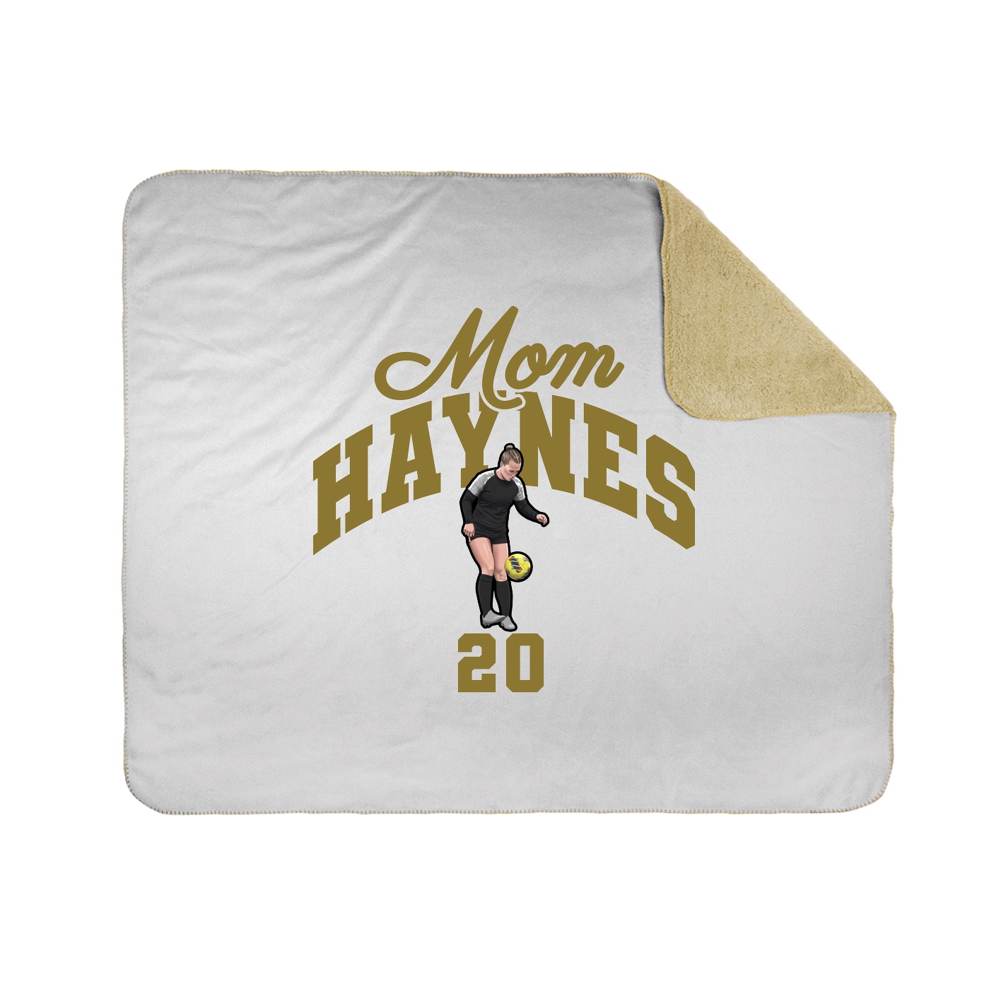 Throw Blanket — Mothers Day Arch in White