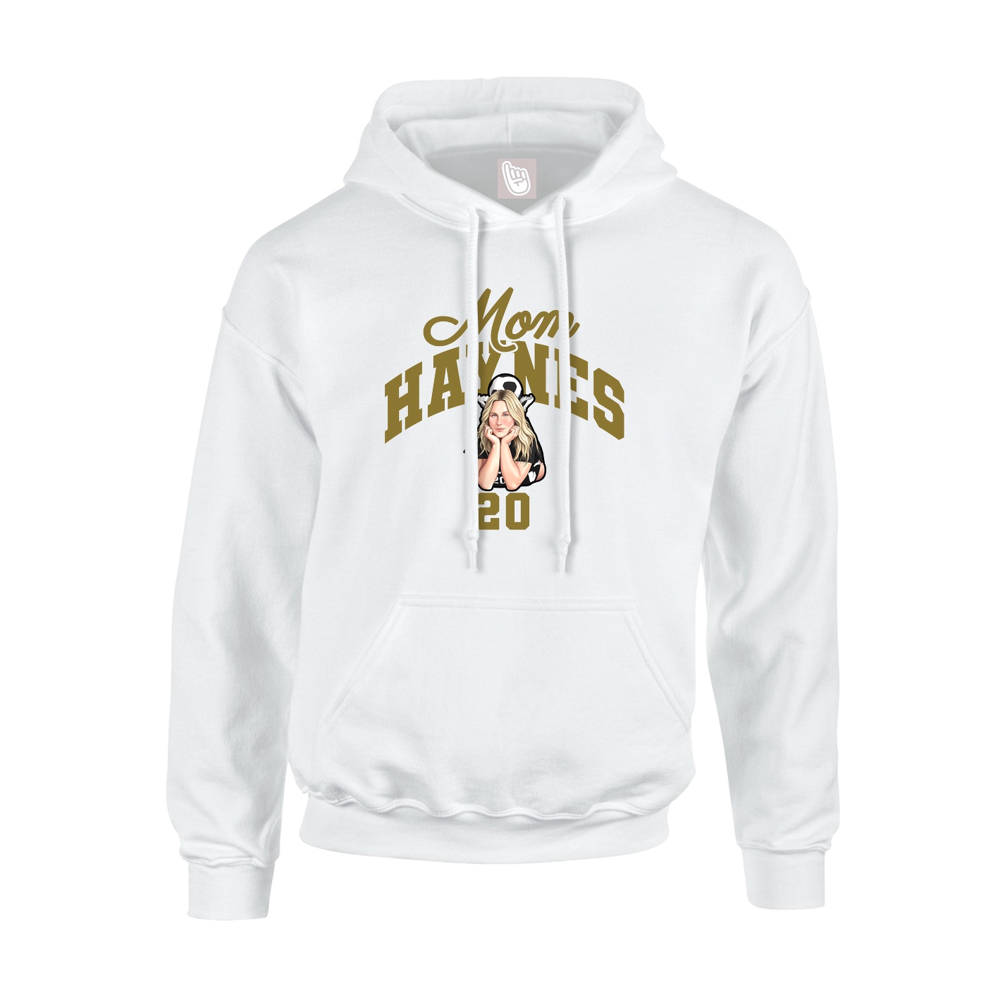 Youth Hoodie — Mothers Day Arch in White