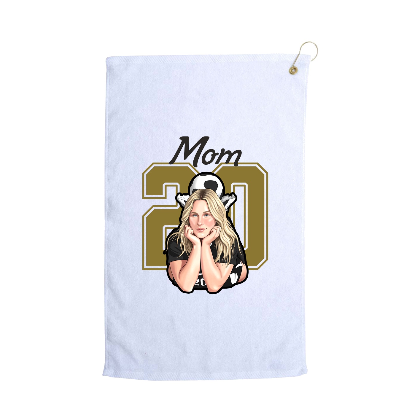 Golf Towel — Mothers Day Shirsey in White