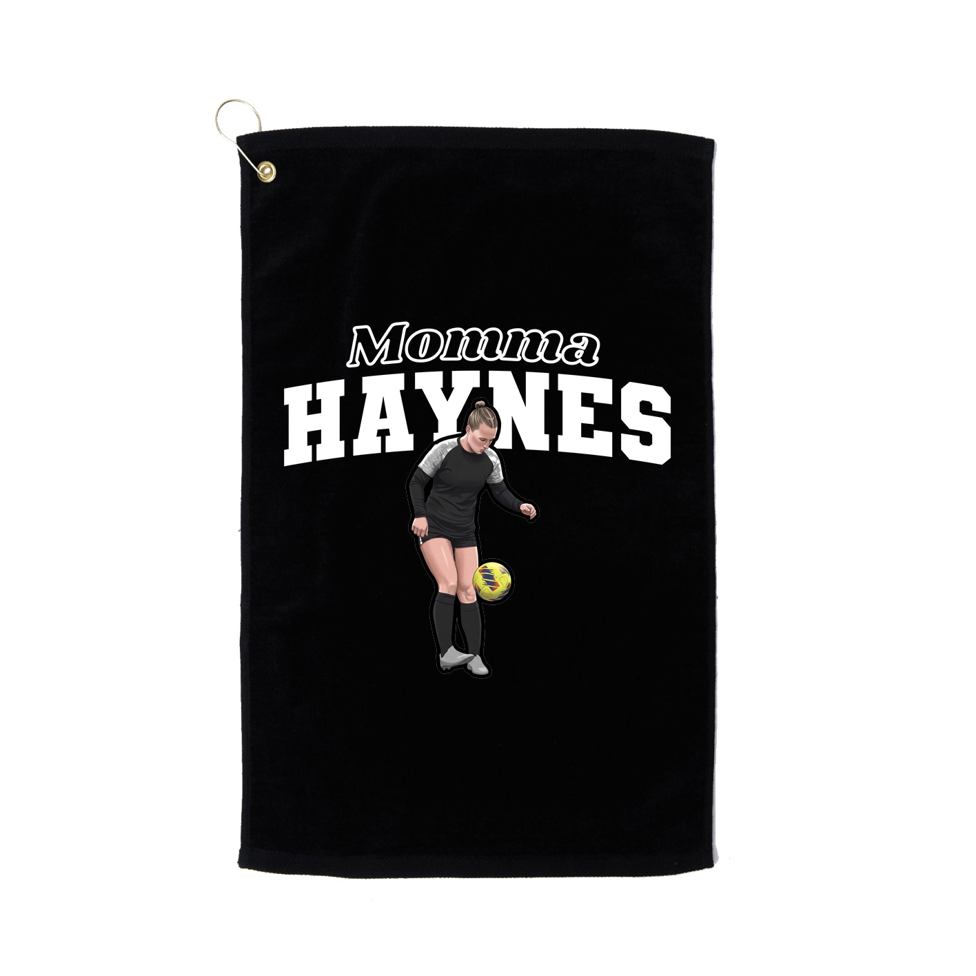 Golf Towel — Mothers Day Block in Black