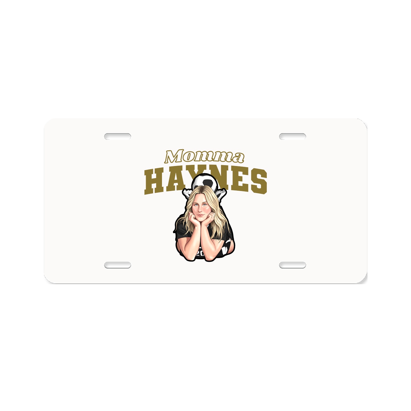 License Plate — Mothers Day Block in Classic