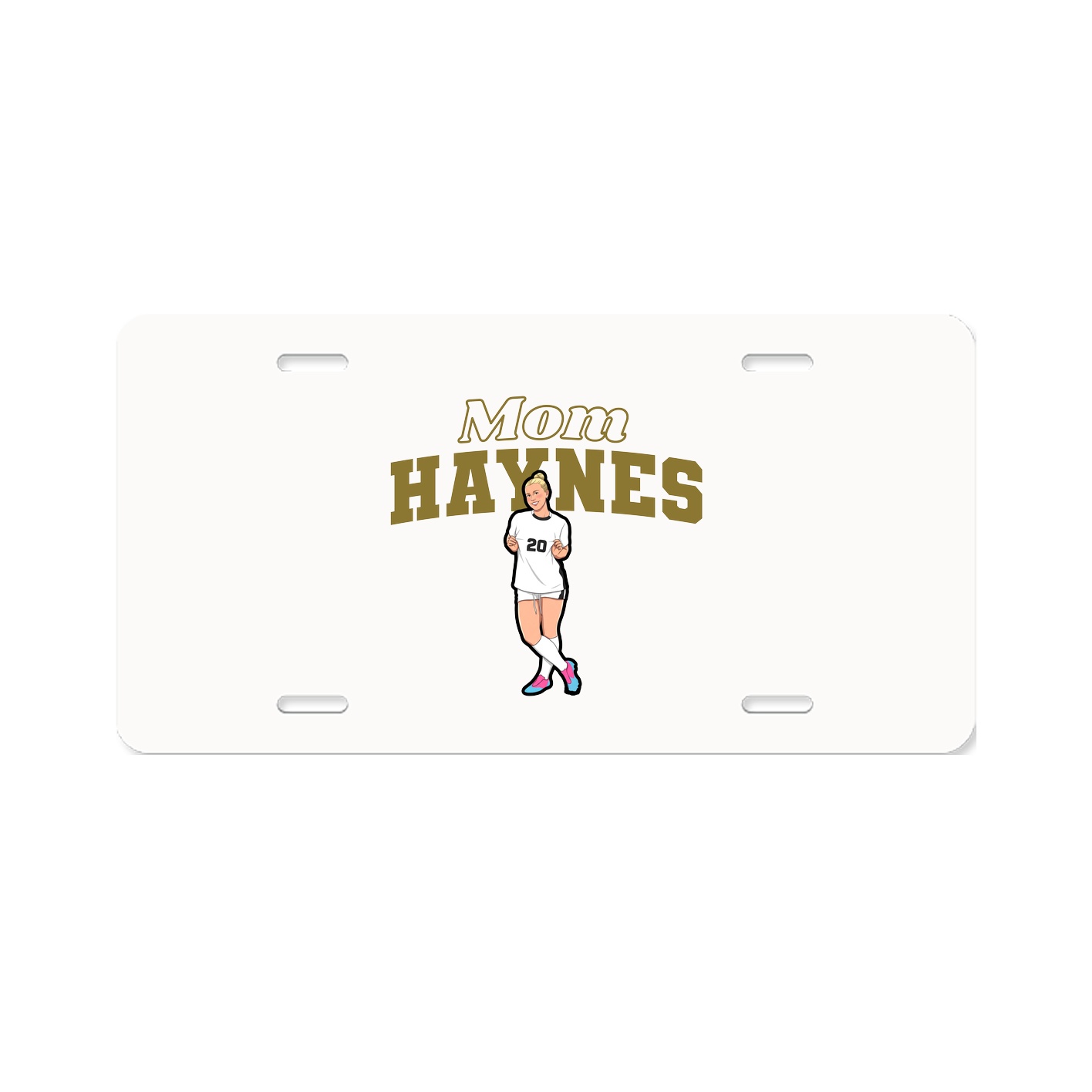License Plate — Mothers Day Block in Classic