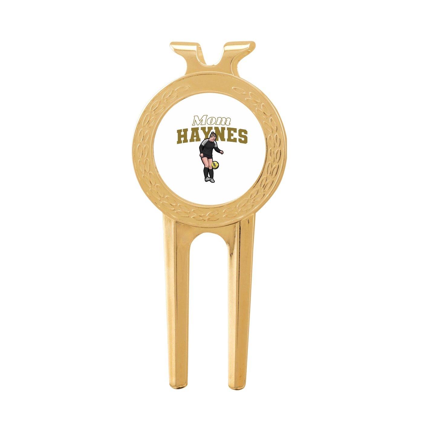 Divot Tool with Ball Marker — Mothers Day Block in Classic
