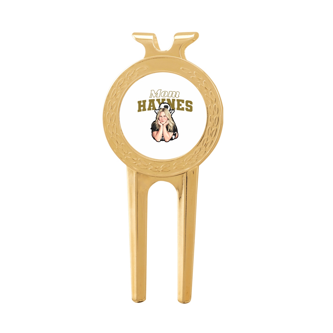 Divot Tool with Ball Marker — Mothers Day Block in Classic
