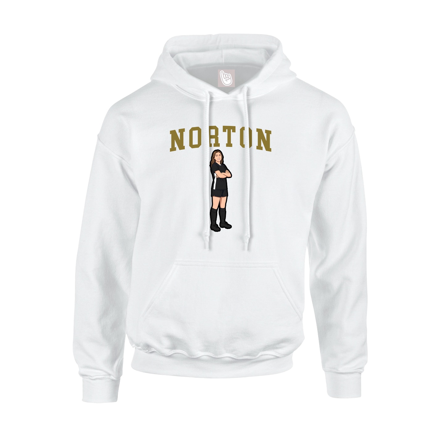 Hoodie — Shirsey in White
