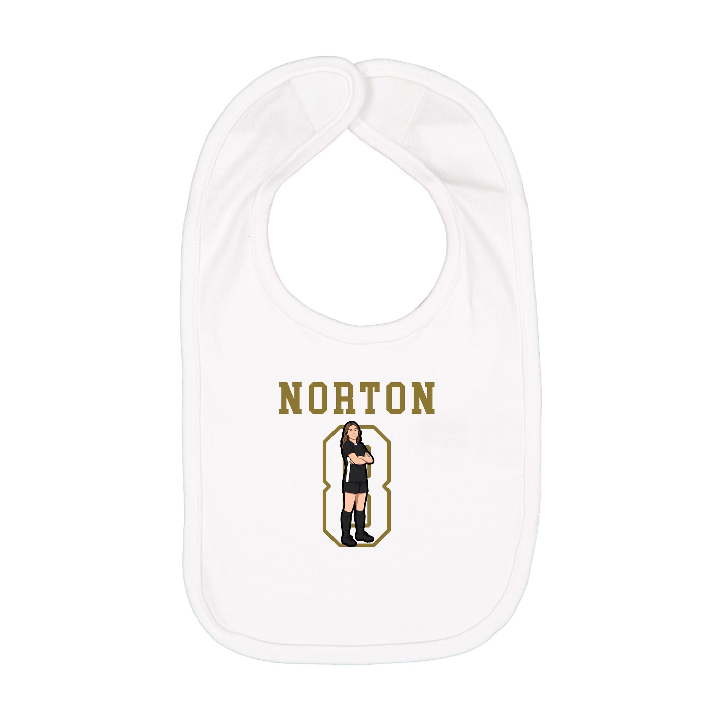 Infant Bib — Shirsey in White
