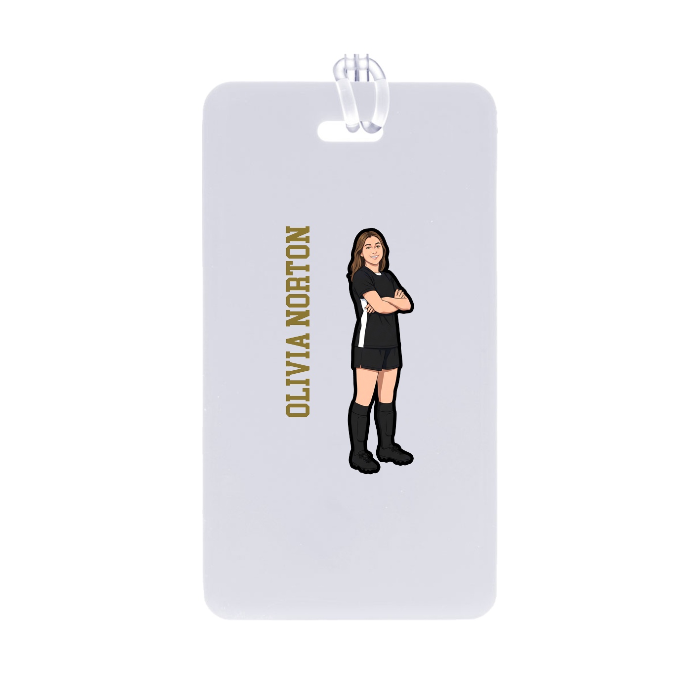Bag Tag — Name Vertical in Classic