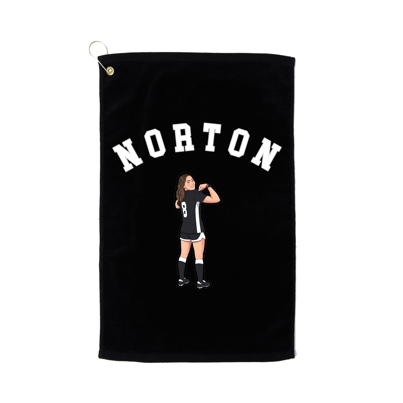Golf Towel — Shirsey Arch in Black