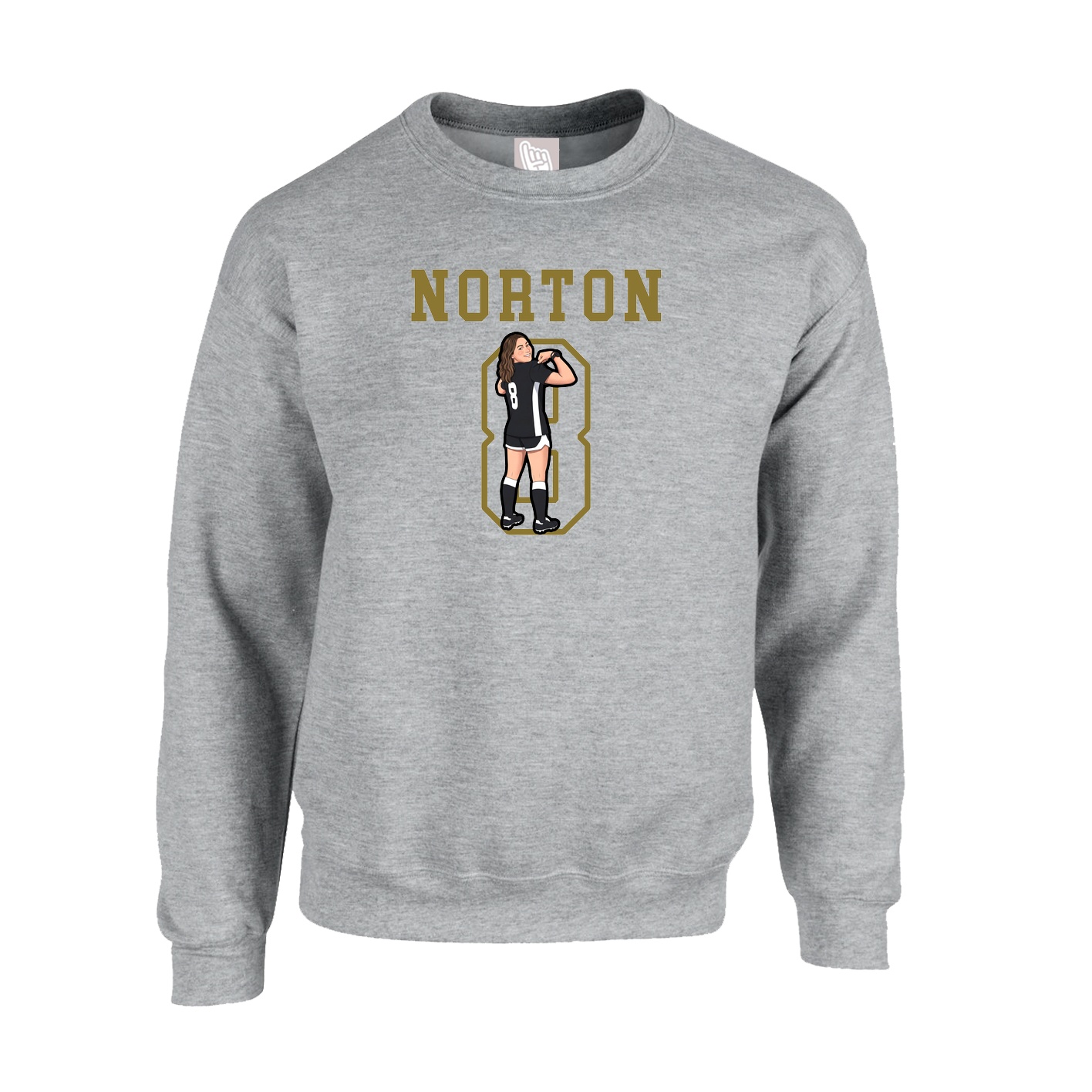 Fleece Crew — Shirsey in Grey
