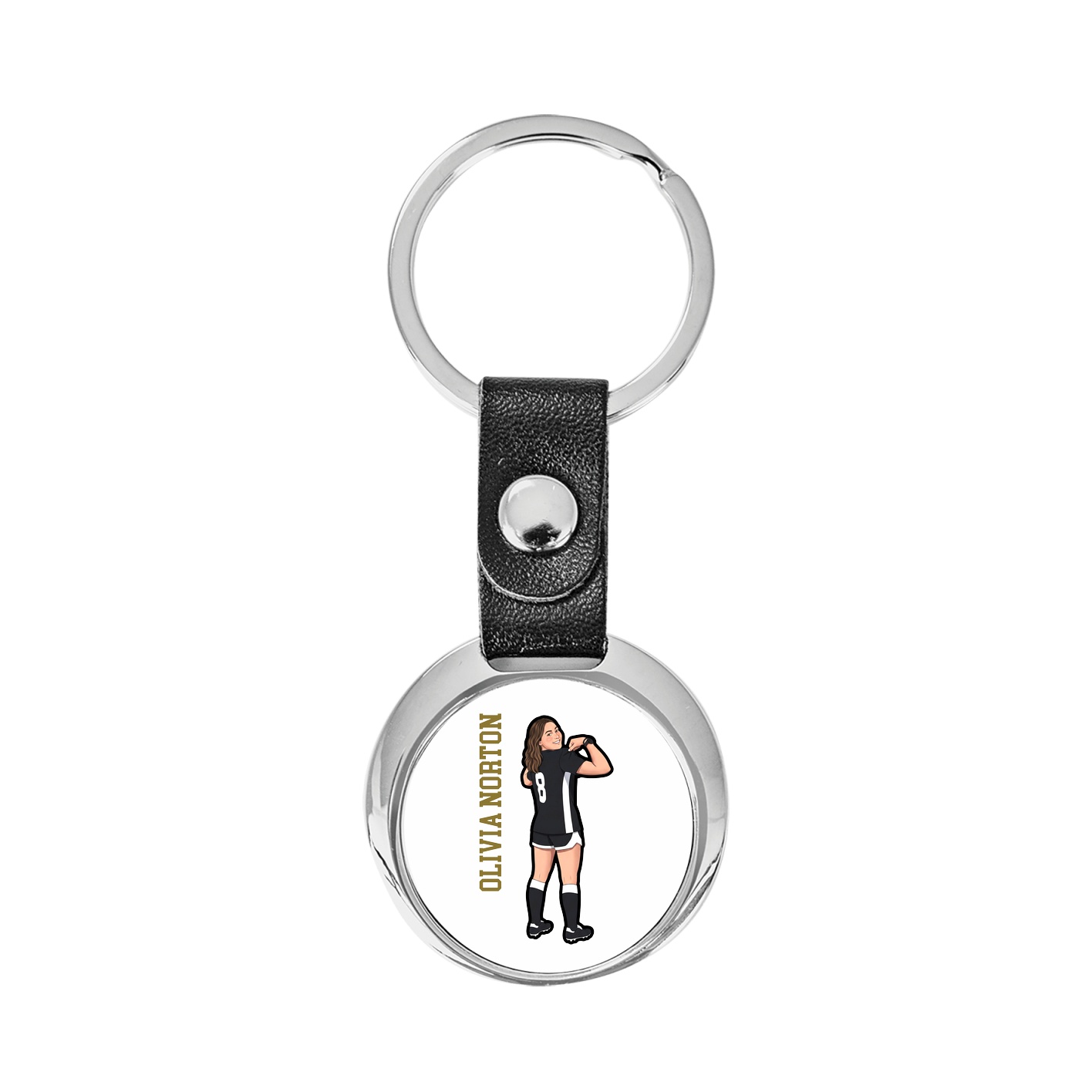 Key Chain — Name Vertical in Classic