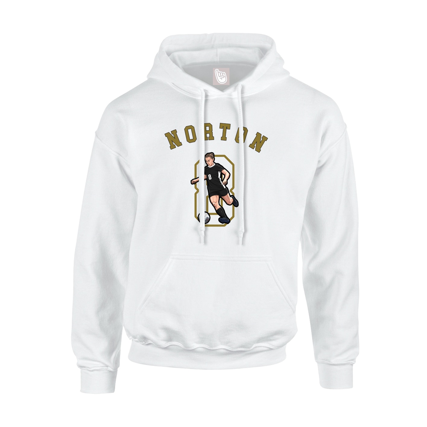 Youth Hoodie — Shirsey Arch in White