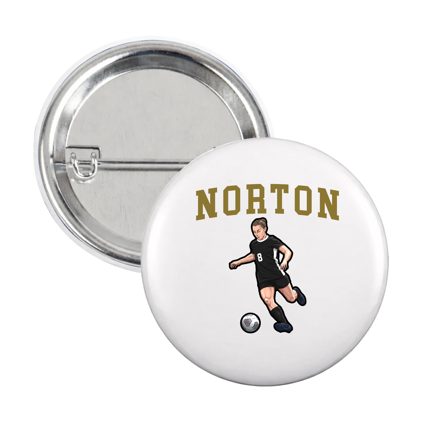 Game Day Button — Shirsey in White