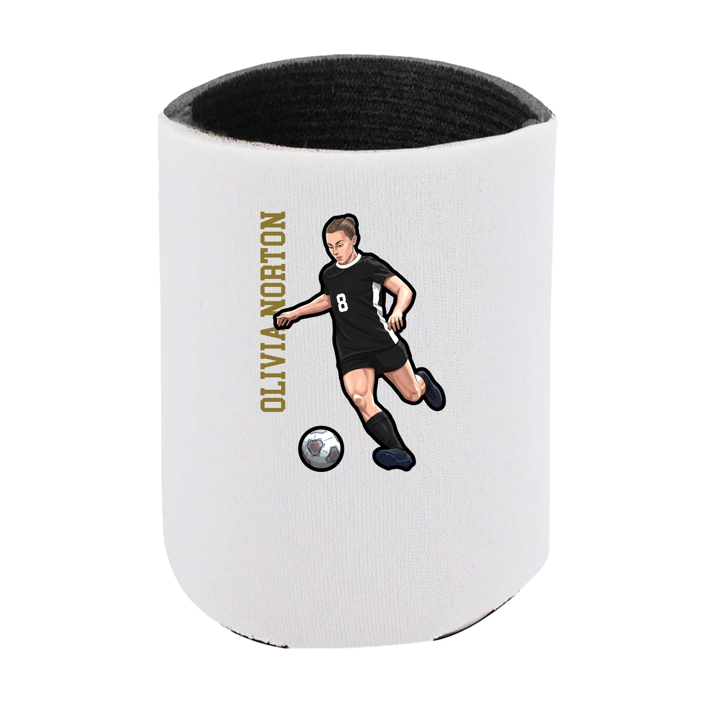Can Holder — Name Vertical in White